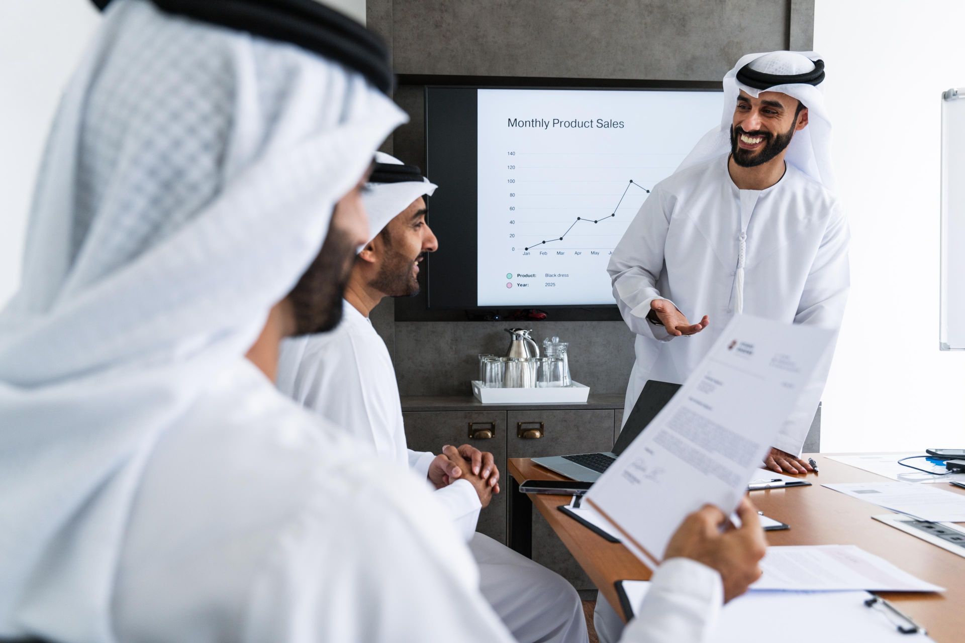 Dubai financial district skyline