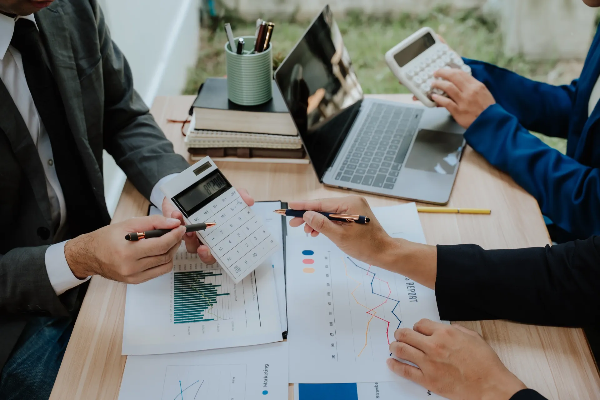 Financial data and trading analysis screens